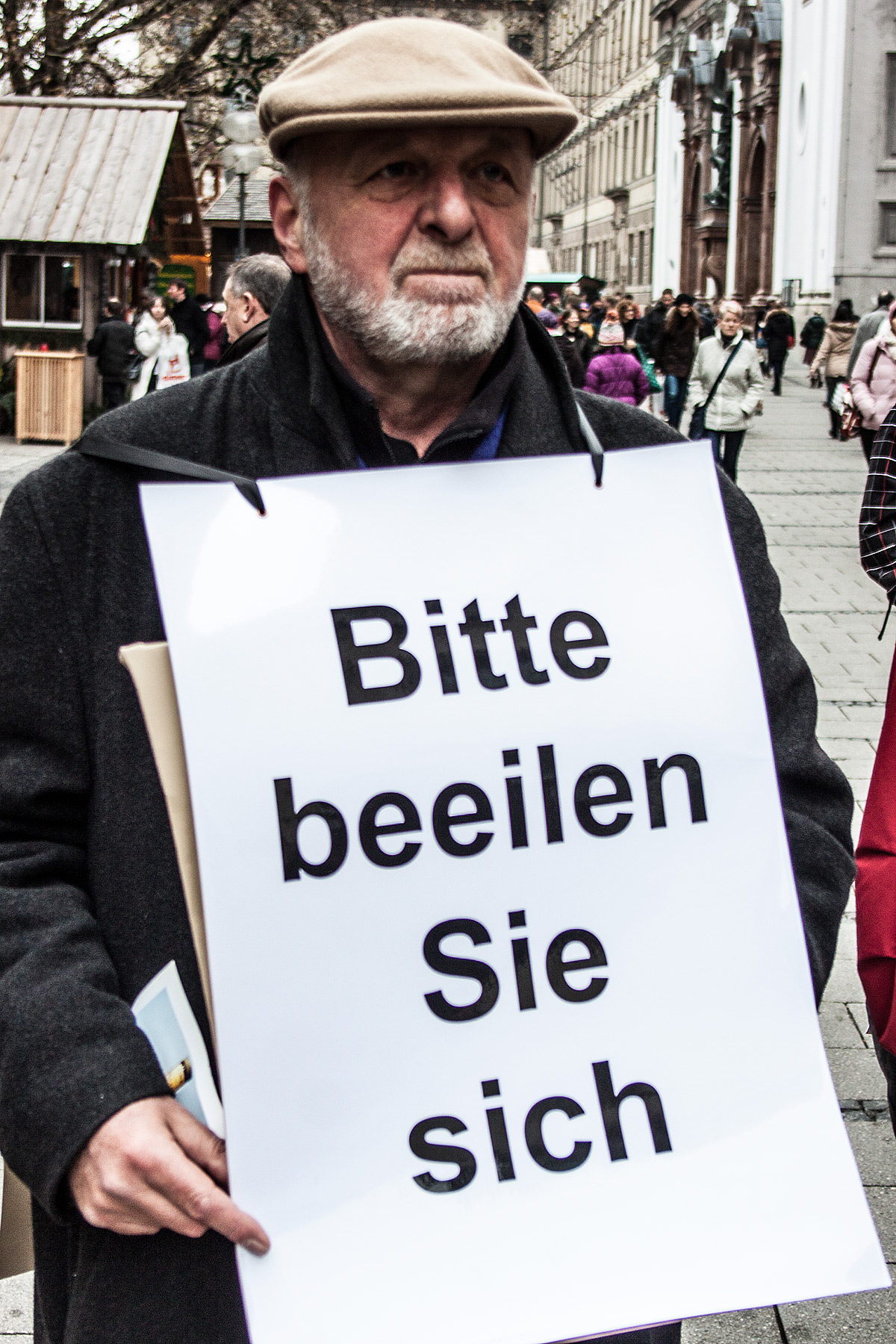 bitte beeilen sie sich